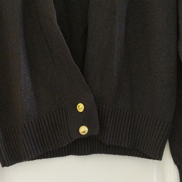 Fia Italia hand loomed black cardigan Size Small - Picture 3 of 5